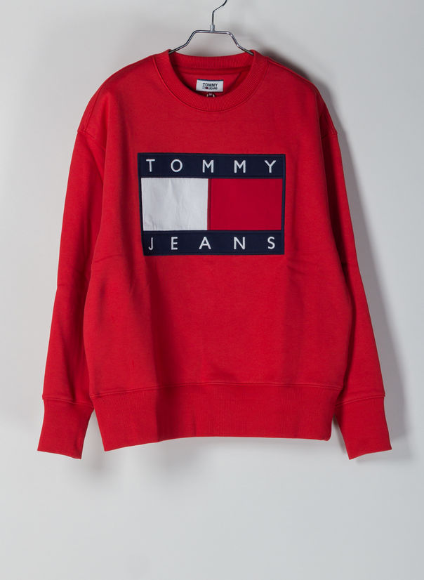 TOMMY HILFIGER FELPA CON BANDIERA TOMMY Rosso Uomo Selecteur