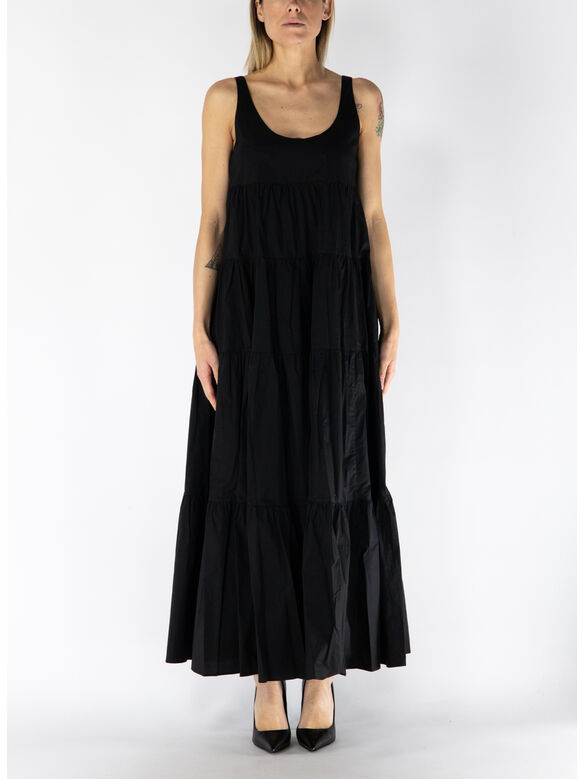 ABITO A BALZE STRETCH, 001 BLACK, medium
