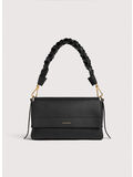 BORSA BOHEME GRANA DOUBLE SMALL, 613 NOIR/COGNAC, thumb
