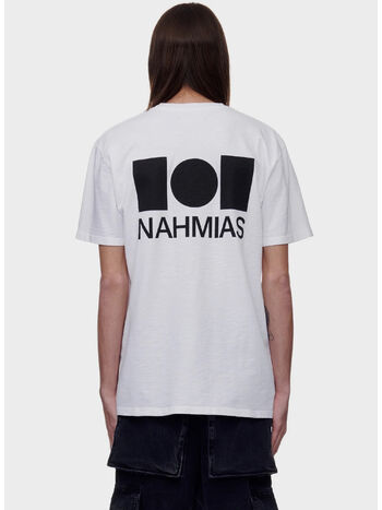 T-SHIRT LOGO, 100 WHITE, small