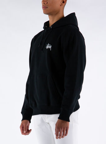 FELPA BASIC STUSSY, BLACK, small