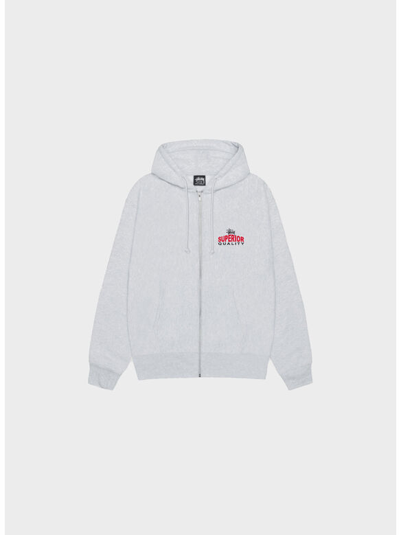 FELPA FULL ZIP SUPERIOR QUALITY, 0062 ASH HEATHER, medium