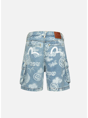 BERMUDA GRAFFITI DARUMA AO, INDGLT INDIGO (LIGHT TONE) , small