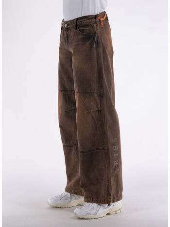 PANTALONE ACID LOW RISE FLARE, ORG ORANGE, small