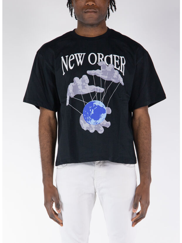 T-SHIRT NEW ORDER, GW009 CHAOS BLACK, large
