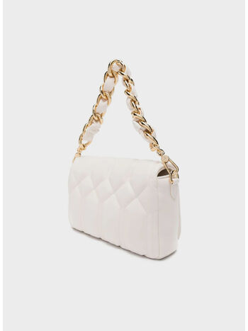 BORSA CON CATENELLA DORATA, 193 BURRO, small