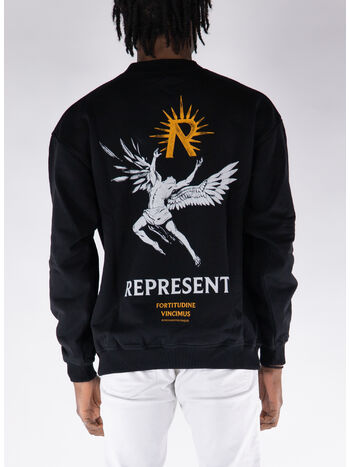 FELPA CREW ICARUS, 01 JET BLACK, small