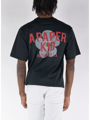 T-SHIRT CON STAMPA, 110 BLACK, small