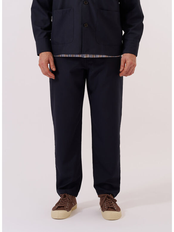 PANTALONE TROPICAL SUITING MILITARY CHINO, NAVY, medium