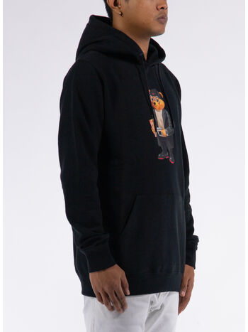 FELPA HOODIE FILOU, 01 BLACK, small