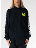 FELPA HOODIE LOGO PRINT UNISEX, 110 NERO/BLACK, thumb
