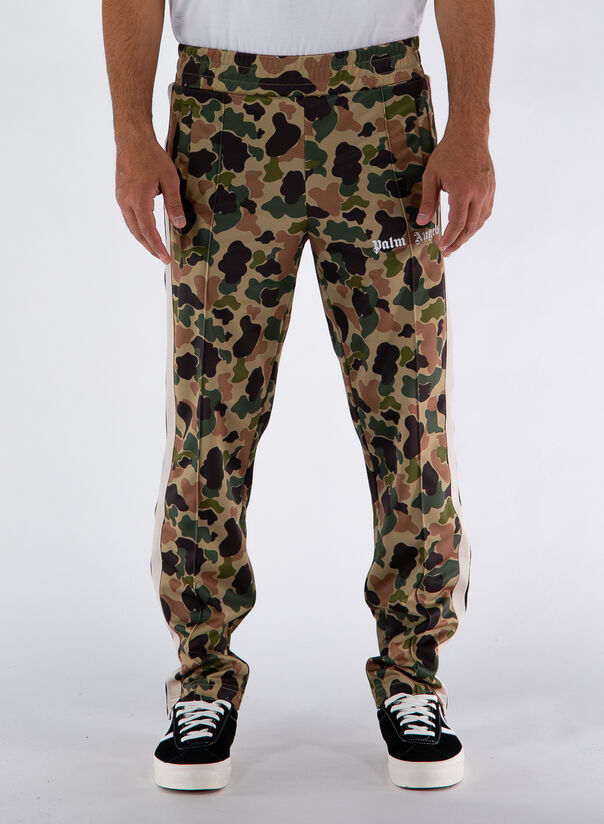 PALM ANGELS PANTALONE CAMO TRACK PANTS Beige, Marrone, Multicolor, Nero,  Verde Uomo | Selecteur
