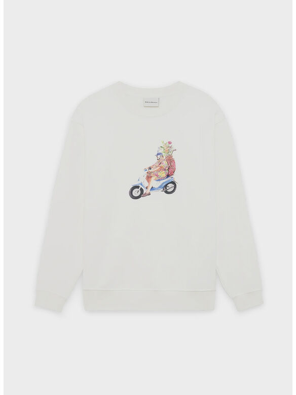 FELPA GIROCOLLO GOLFEUR, OW OFF WHITE, medium