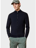 MAGLIONE MAXELL FULL ZIP KNIT, 60 BLUE, thumb