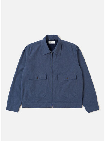 JACKET SINTRA RECYCLED COTTON E130, BLUE, small