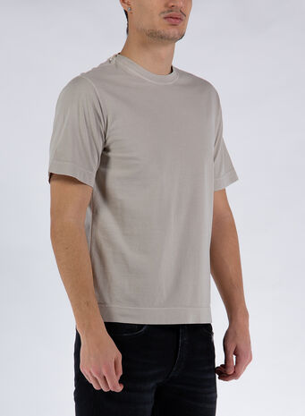 T-SHIRT GARMED DYED, 973BEIGE, small