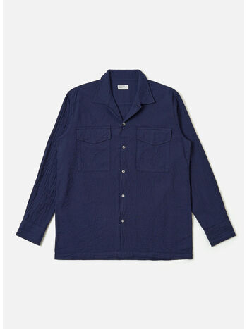 CAMICIA ARTEN SEERSUCKER ATTENDANT, NAVY, small