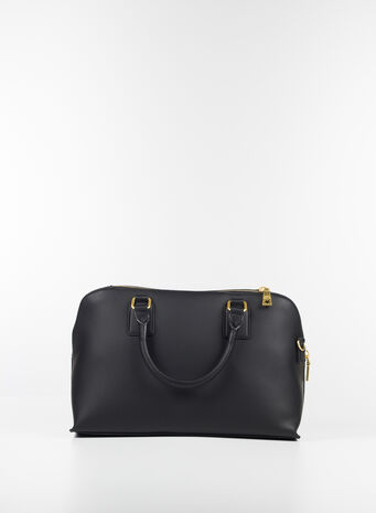 BORSA A MANO CON SCIARPA, 000NERO, small
