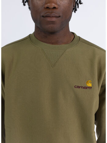 FELPA AMERICAN SCRIPT SWEAT, 1N3XX LARCH, small