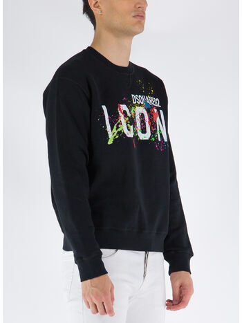 FELPA ICON SPLATTER, 900 BLACK, small
