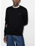 MAGLIONE GIROCOLLO CON LOGO, POLO BLACK, thumb