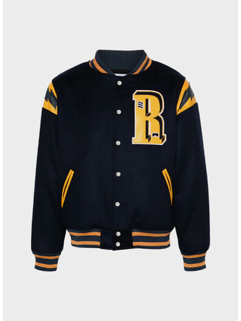 GIUBBOTTO BOMBER AMERICAN SPIRIT LIGHTING, 2133 NAVY/MUSTARD YELLOW, small