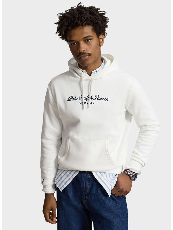FELPA HOODED, WHITE, medium