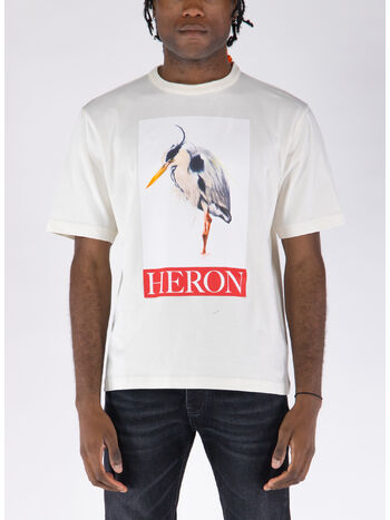 T-SHIRT HERON BIRD PAINTED SS, 0425 IVORY RED, small