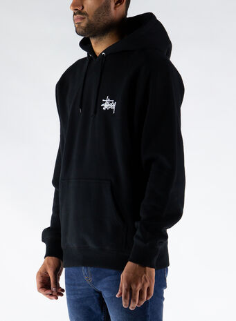 FELPA BASIC CON CAPPUCCIO, BLACK, small