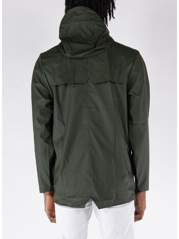 GIACCA IMPERMEABILE CON CAPPUCCIO UNISEX, 03 GREEN, small
