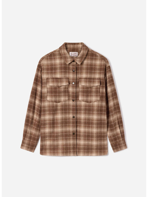 CAMICIA CAMBRY FLANNEL, 00098M TARTAN 1118 EMB, medium
