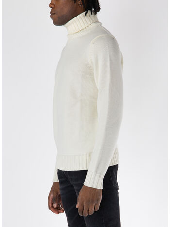MAGLIONE A COLLO ALTO, 020 PANNA, small