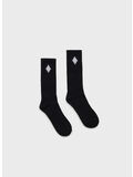 CALZINI CROSS SIDEWAY, 1001 BLACK WHITE, thumb