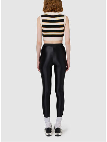 LEGGINGS CON ELASTICO LOGATO, 110 NERO, small