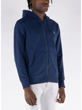 FELPA FULL ZIP CON LOGO, , small