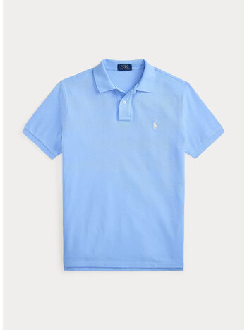 POLO L'ICONICA IN PIQU&Eacute;, BLUE LAGOON/C8125, small