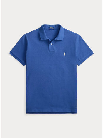 POLO IN PIQU&Eacute;, DUSTY AZURE/CREAM PP, small