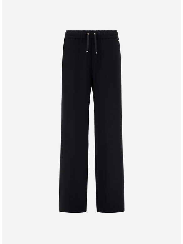PANTALONE IN TESSUTO, 9300 NERO, medium