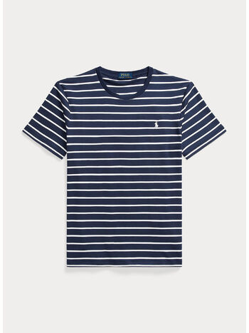 T-SHIRT IN COTONE CUSTOM, REFINED NAVY/WHITE, small