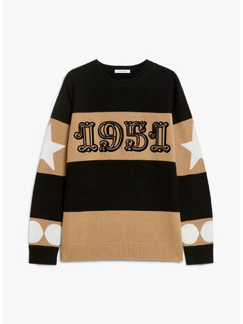 MAGLIONE DIRCE, 009 BLACK, small