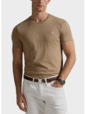 T-SHIRT MANICA CORTA CON LOGO RICAMATO, GREY CLOUD HEATHER/C8135, thumb