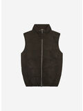 GILET IN CAMOSCIO, 290 CACAO, thumb