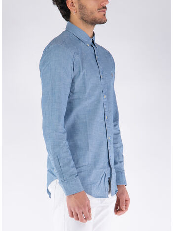 CAMICIA IN DENIM CHAMBRAY, CHAMBRAY, small