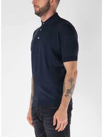 POLO IN MAGLIA A MANICHE CORTE, , small