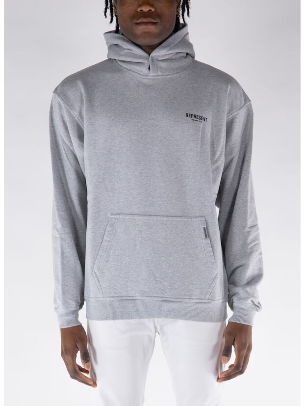 FELPA HOODIE REPRESENT OWNERS CLUB, 302 ASH GREY/BLACK, large
