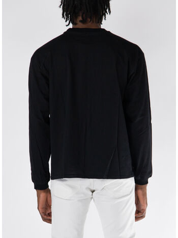 T-SHIRT PETROL LONG SLEEVE, 0610 VTG BLACK, small
