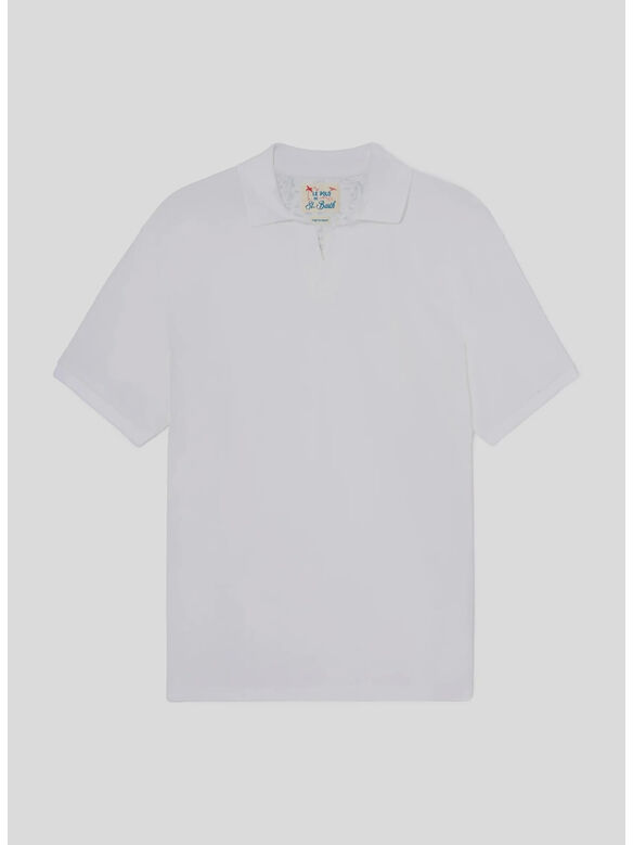 POLO CHARLES, 00123L PIQUET 01N WHITE, medium