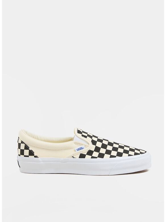 SCARPA SLIP-ON REISSUE 98 LX CHECKERBOARD, 2BO1 BLACK/OFF WHITE, medium
