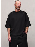 T-SHIRT HEAVY BOXY UNISEX, 0015 BLACK, thumb