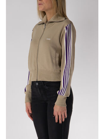 FELPA FULL ZIP CON LOGO, B7KT, small